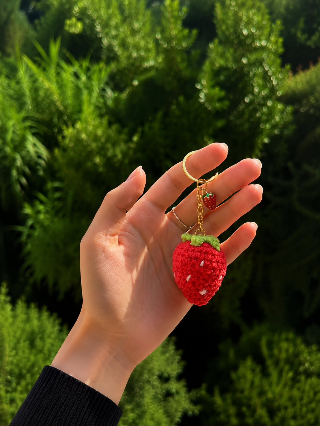 Porte-clé fraise